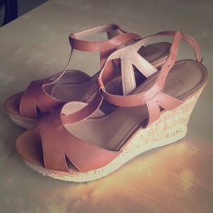 Franco Sarto New Leather Wedges size 8.5